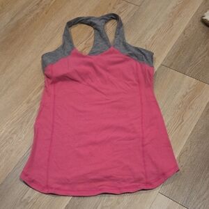lululemon athletica Pink and Gray Tank Top
